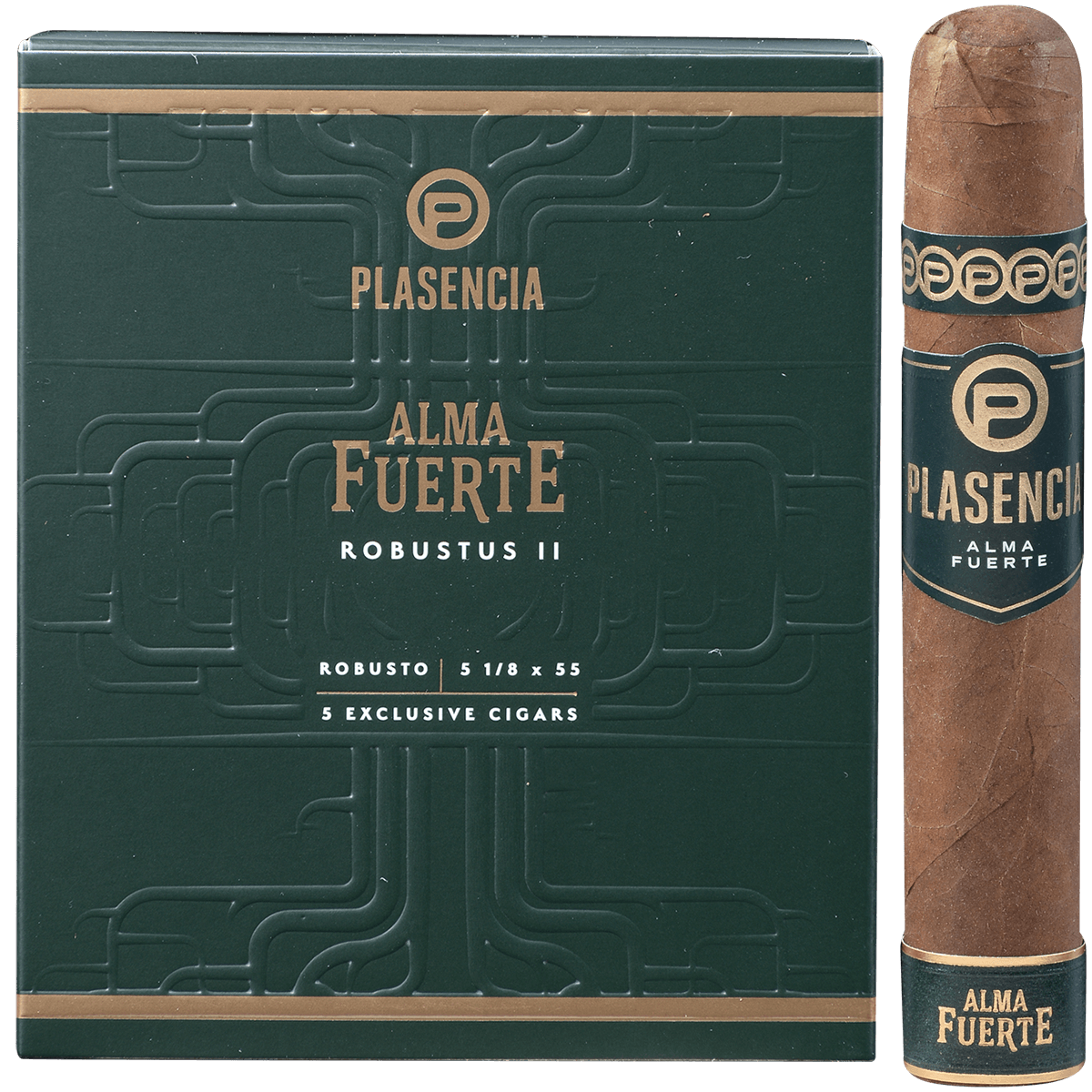 Plasencia Alma Fuerte Robustus I Robusto 5/5 Packs 5 1/4X52