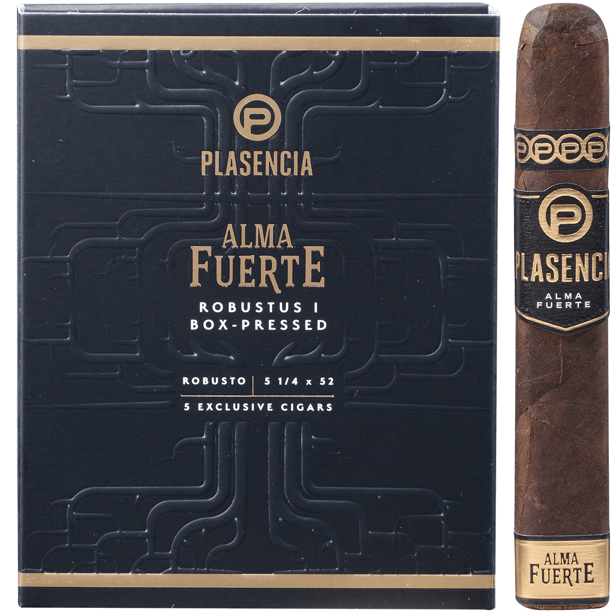 Plasencia Alma Fuerte Natural Robustus Ii Robusto 5/5 Packs 5 1/8X55