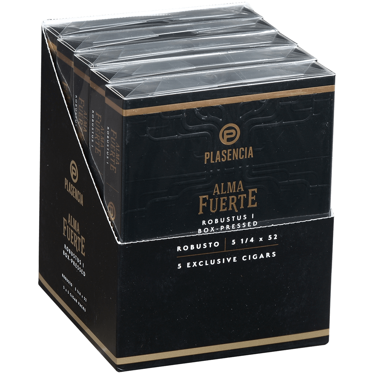Plasencia Alma Fuerte Natural Robustus Ii Robusto 5/5 Packs 5 1/8X55