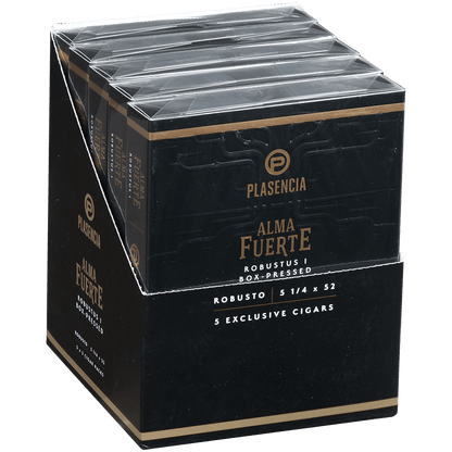 Plasencia Alma Fuerte Natural Robustus Ii Robusto 5/5 Packs 5 1/8X55