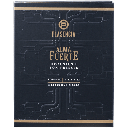 Plasencia Alma Fuerte Natural Robustus Ii Robusto 5/5 Packs 5 1/8X55