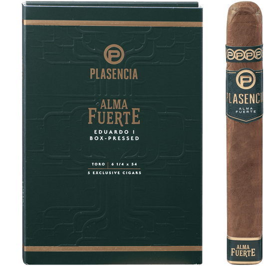 Plasencia Alma Fuerte Natural Eduardo I Toro 5/5 Packs 6 1/4X54