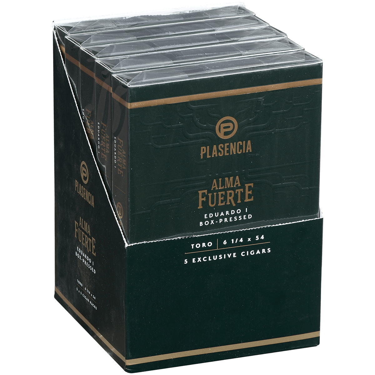 Plasencia Alma Fuerte Natural Eduardo I Toro 5/5 Packs 6 1/4X54