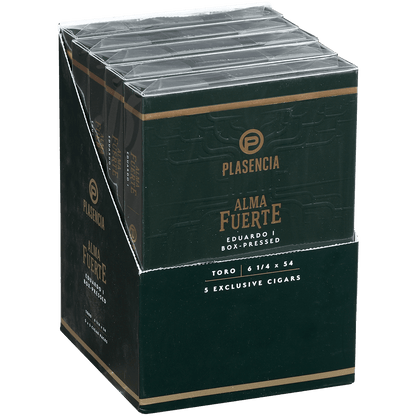 Plasencia Alma Fuerte Natural Eduardo I Toro 5/5 Packs 6 1/4X54