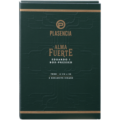 Plasencia Alma Fuerte Natural Eduardo I Toro 5/5 Packs 6 1/4X54