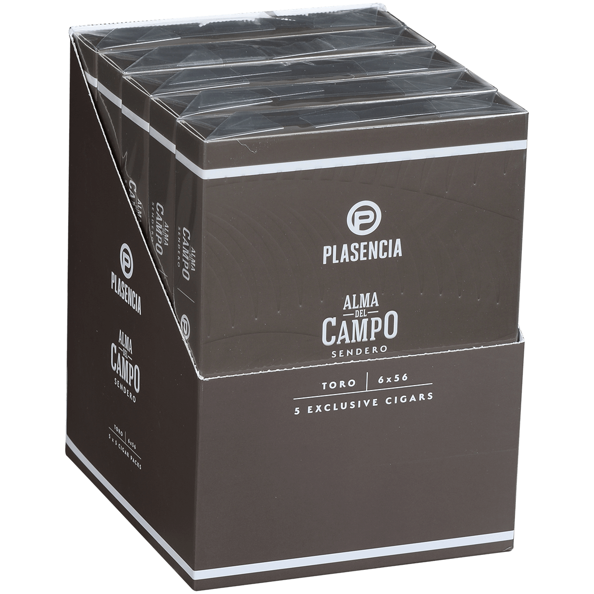 Plasencia Alma Del Campo Sendero Toro Gordo 5/5 Packs 6.00X56