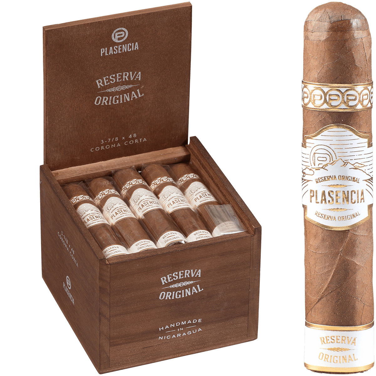Plasencia Short Smokes Reserve Original Corona Corta 20 Ct. Box 3 7/8X48