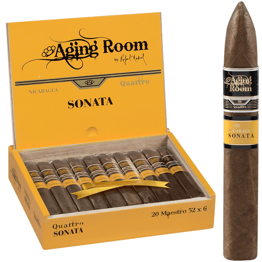 Aging Room Quattro Nicaragua Sonata Maestro 20 Ct. Box 6.00X52