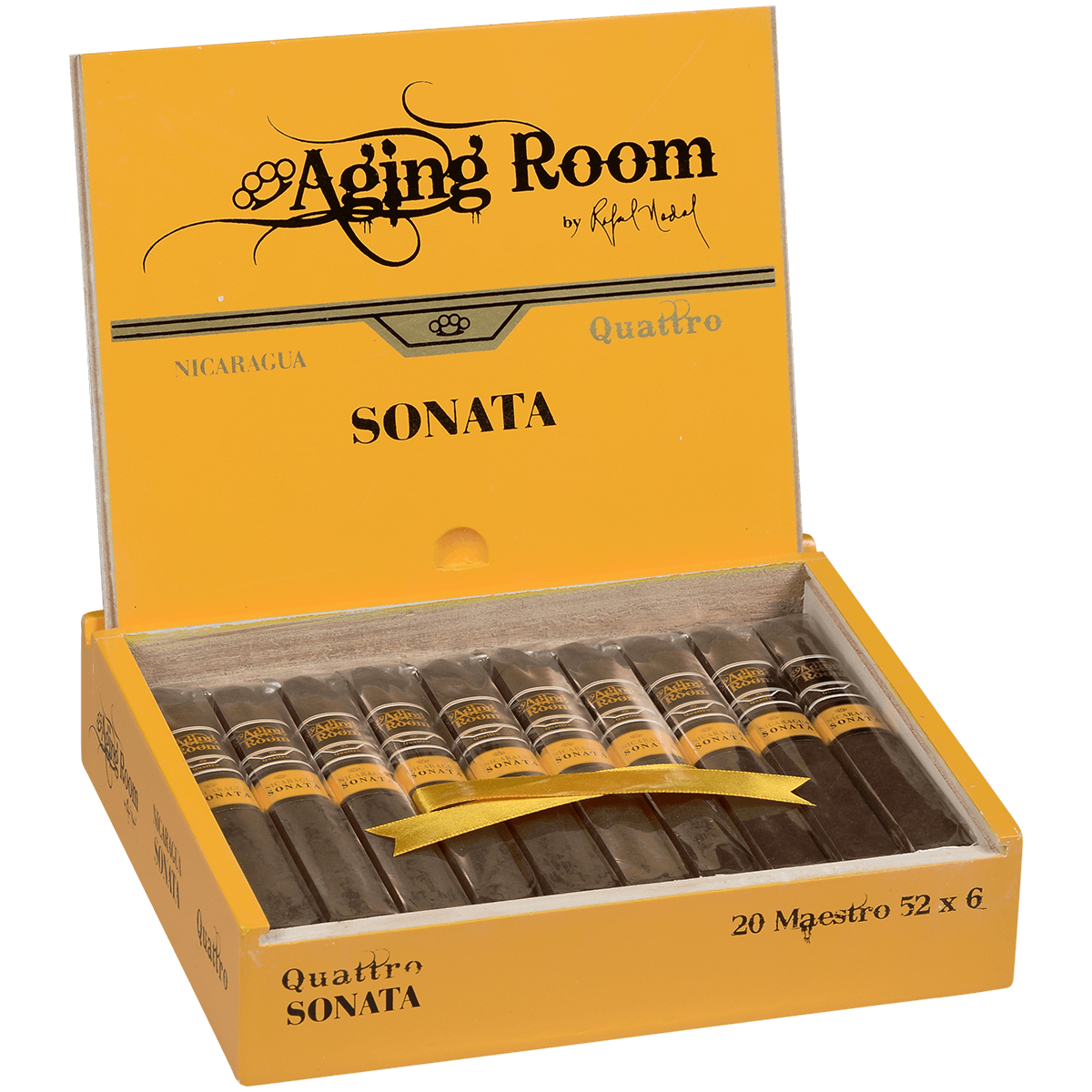 Aging Room Quattro Nicaragua Sonata Maestro 20 Ct. Box 6.00X52
