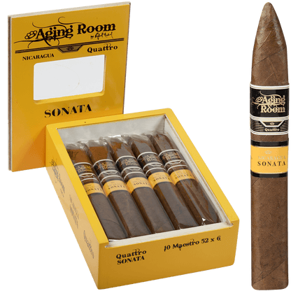 Aging Room Quattro Nicaragua Sonata Maestro 10 Ct. Box 6.00X52