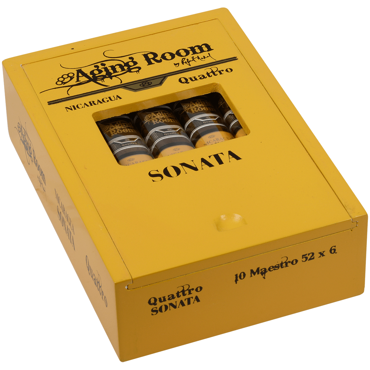 Aging Room Quattro Nicaragua Sonata Maestro 10 Ct. Box 6.00X52