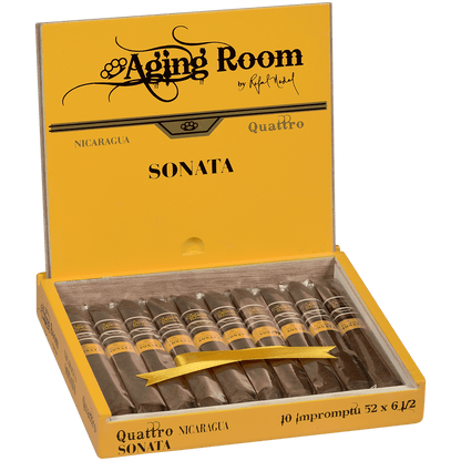 Aging Room Quattro Nicaragua Sonata Figurado 10 Ct. Box 6.50X52