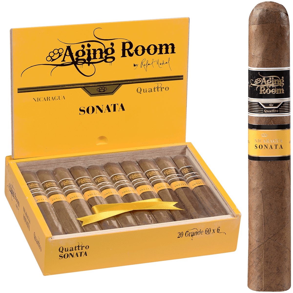 Aging Room Quattro Nicaragua Sonata Grande 20 Ct. Box 6.00X60