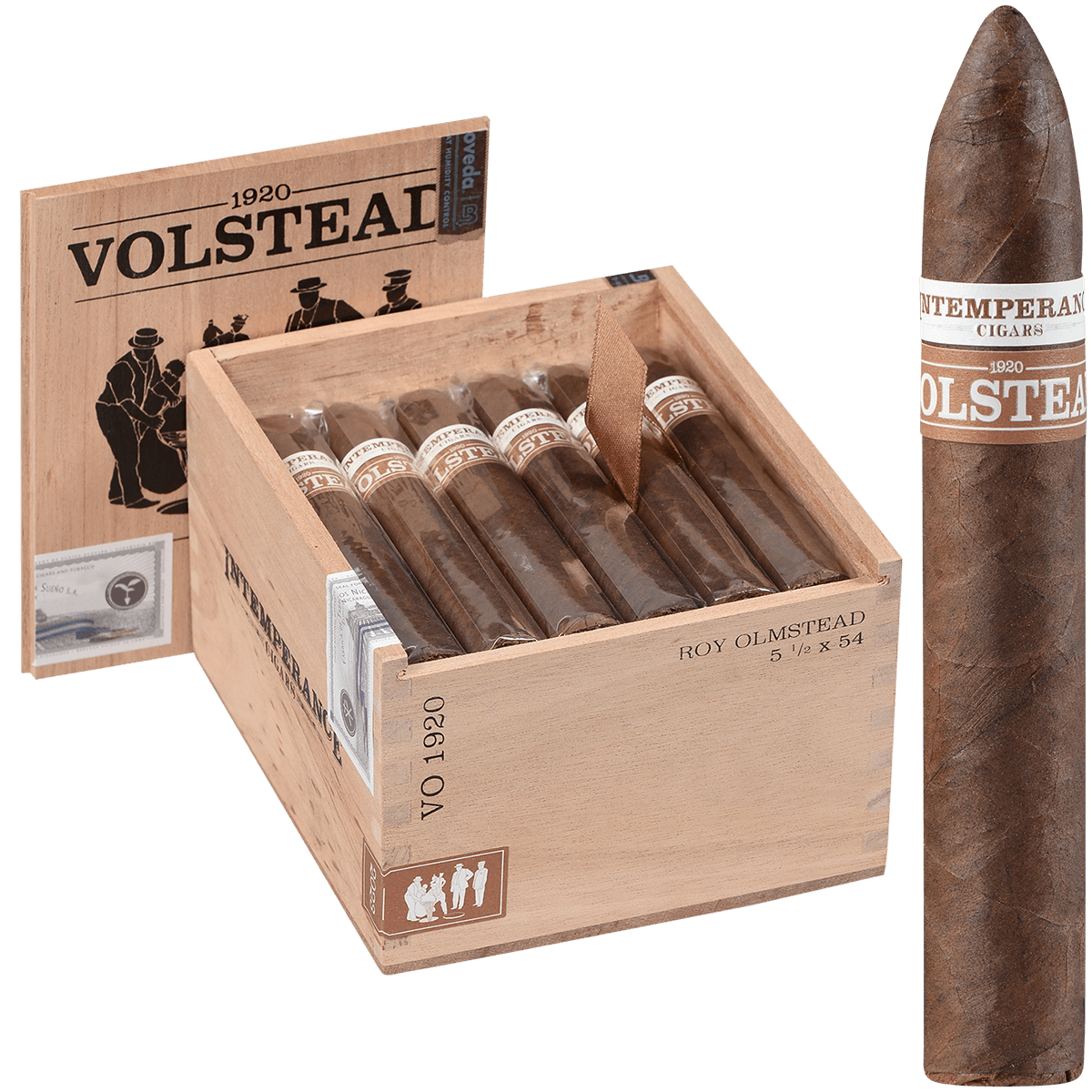 Roma Craft Intemperance Vo Roy Olmstead Belicoso 24 Ct Box 5.50X54