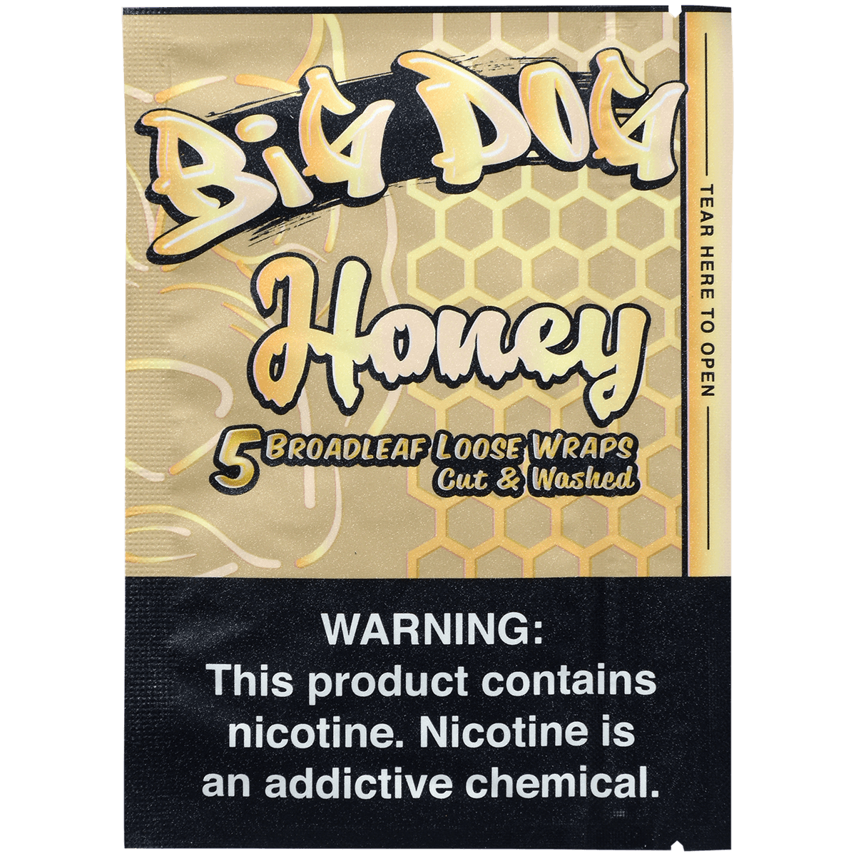Big Dog Broadleaf Wraps Honey 8/5 Packs