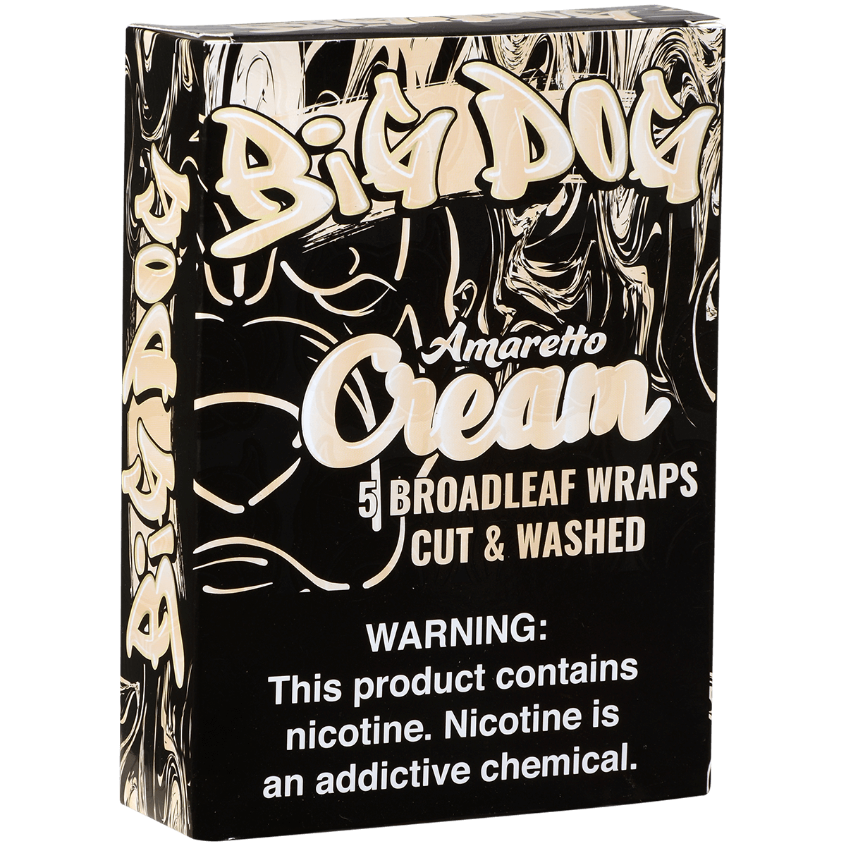 Big Dog Broadleaf Wraps Amaretto Cream 8/5 Packs