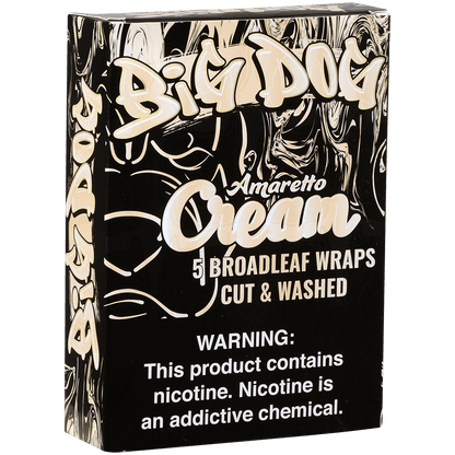 Big Dog Broadleaf Wraps Amaretto Cream 8/5 Packs
