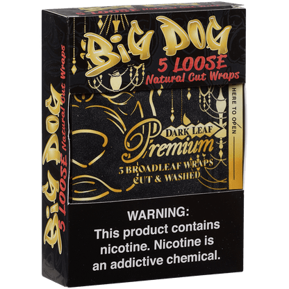 Big Dog Broadleaf Wraps Dark Leaf Premium 8/5 Packs