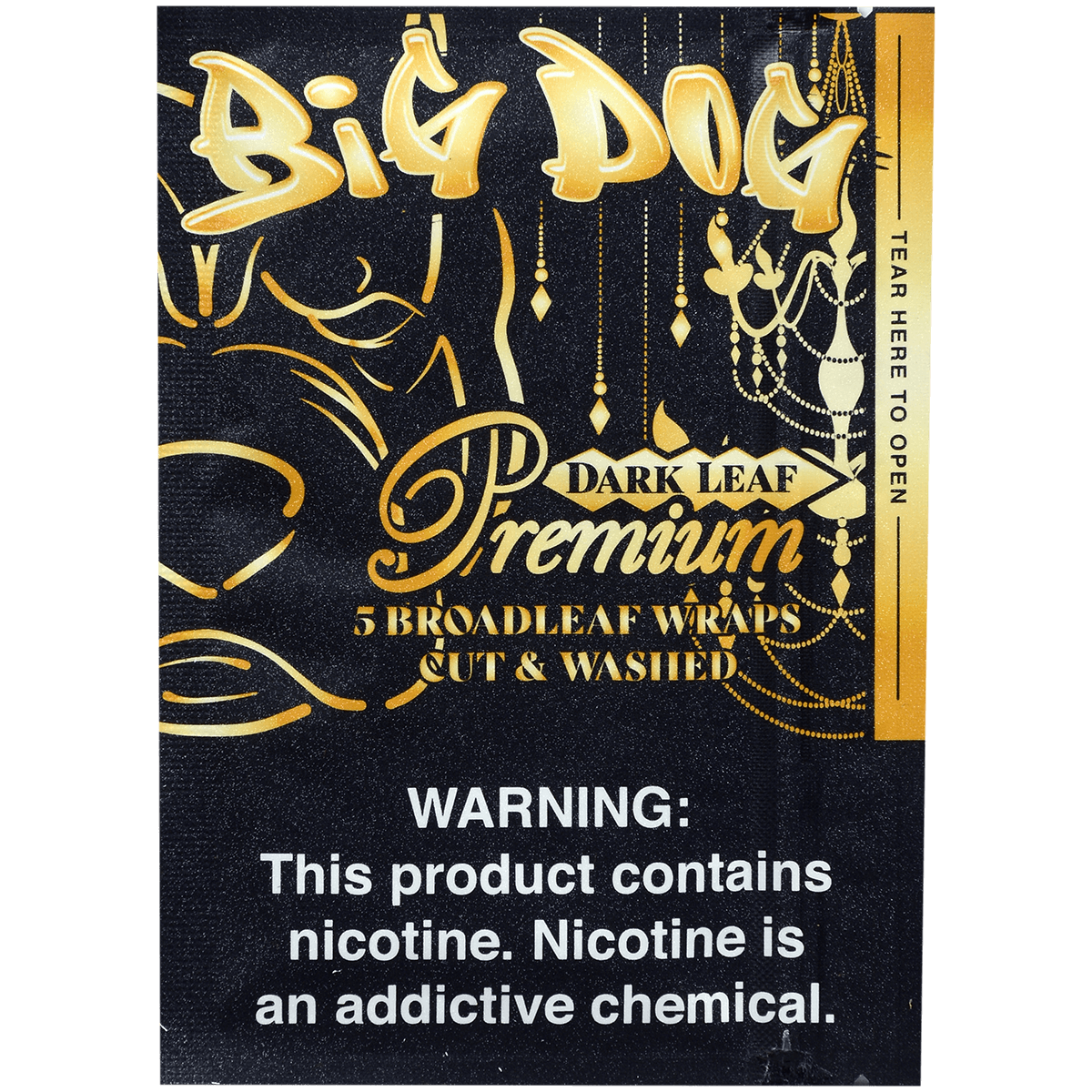 Big Dog Broadleaf Wraps Dark Leaf Premium 8/5 Packs