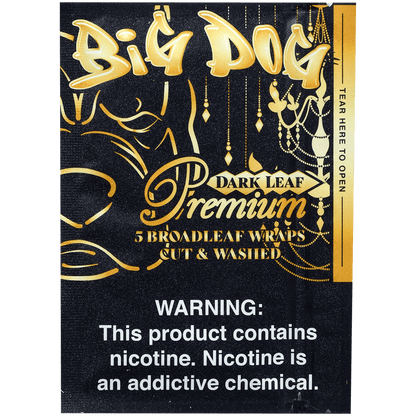 Big Dog Broadleaf Wraps Dark Leaf Premium 8/5 Packs