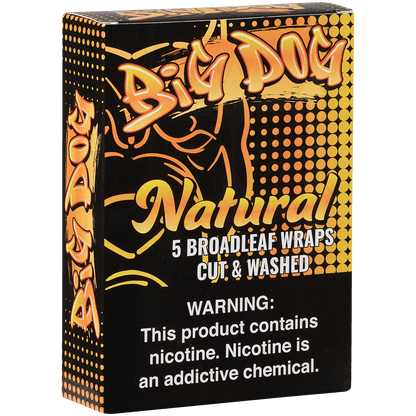 Big Dog Broadleaf Wraps Natural 8/5 Packs