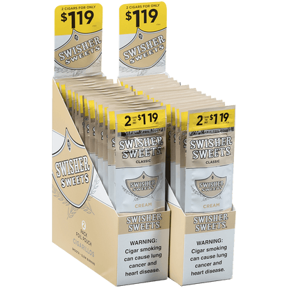 Swisher Sweets Cigarillos Cream 2-For$1.19 30/2 Ct Pouches 4.00X30