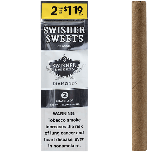 Swisher Sweets Cigarillos Diamond 2-For$1.19 30/2 Ct Pouches 4.00X30