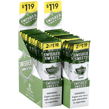 Swisher Sweets Cigarillos Green 2-For$1.19 30/2 Ct