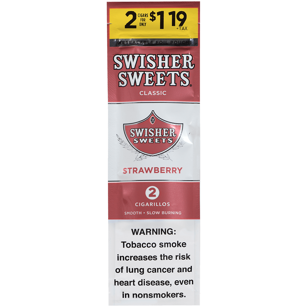 Swisher Sweets Cigarillos Strawberry 2-For$1.19 30/2 Ct Pouches 4.00X30
