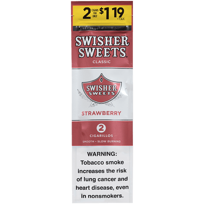 Swisher Sweets Cigarillos Strawberry 2-For$1.19 30/2 Ct Pouches 4.00X30