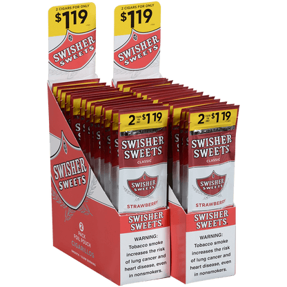 Swisher Sweets Cigarillos Strawberry 2-For$1.19 30/2 Ct Pouches 4.00X30