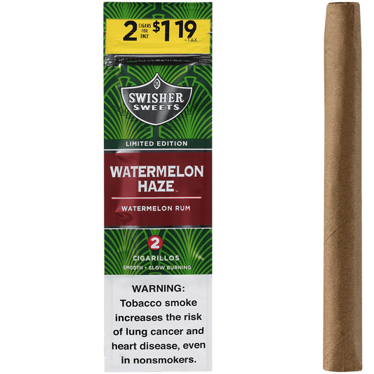 Swisher Sweets Cigarillos Watermelon 2-For$1.19 30/2 Ct Pouches 4.00X30