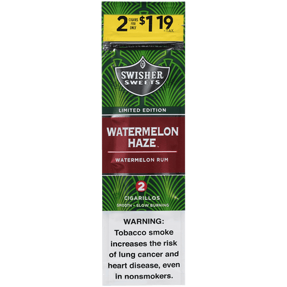 Swisher Sweets Cigarillos Watermelon 2-For$1.19 30/2 Ct Pouches 4.00X30