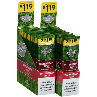 Swisher Sweets Cigarillos Watermelon 2-For$1.19 30/2 Ct Pouches 4.00X30