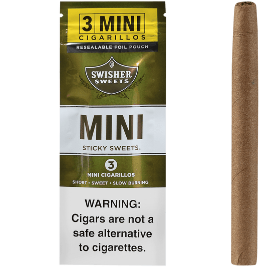 Swisher Sweets Mini Cigarillos Sticky Sweets 45 Ct. 15/3 Packs 3.66X28