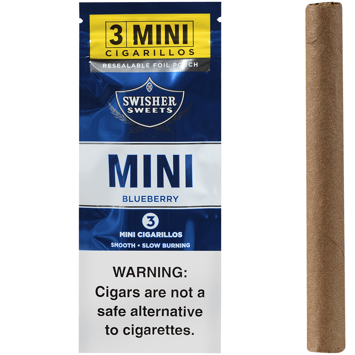 Swisher Sweets Mini Cigarillos Blue Berry 45 Ct. 15/3 Packs 3.66X28
