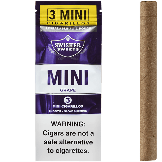 Swisher Sweets Mini Cigarillos Grape 45 Ct. 15/3 Packs 3.66X28