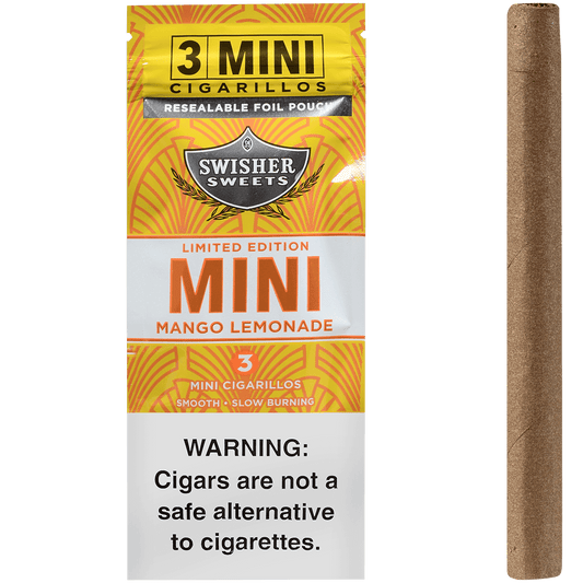 Swisher Sweets Mini Cigarillos Mango Lemonade 45 Ct. 15/3 Packs 3.66X28