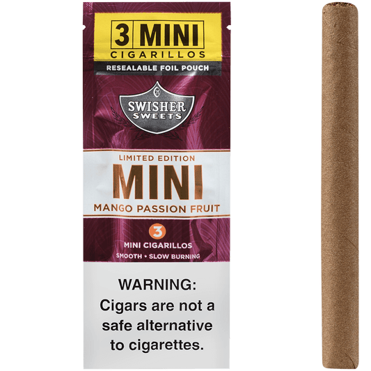 Swisher Sweets Mini Cigarillos Passion Fruit 45 Ct. 15/3 Packs 3.66X28
