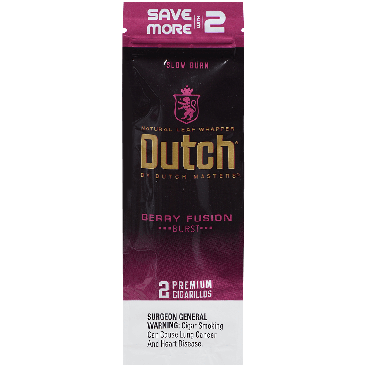Dutch By Dutch Masters Cigarillos Fusion Berry Sv/2 60 Ct. 30/2 Packs 5.63X42