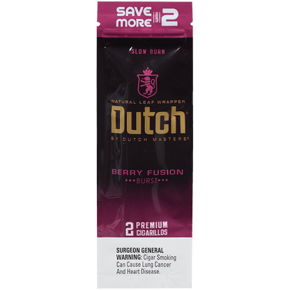 Dutch By Dutch Masters Cigarillos Fusion Berry Sv/2 60 Ct. 30/2 Packs 5.63X42