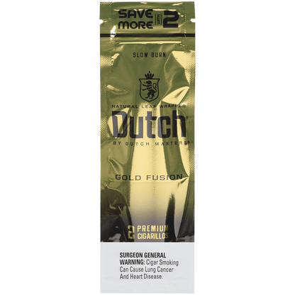 Dutch By Dutch Masters Cigarillos Fusion Gold Sv/2 60 Ct. 30/2 Packs 5.63X42