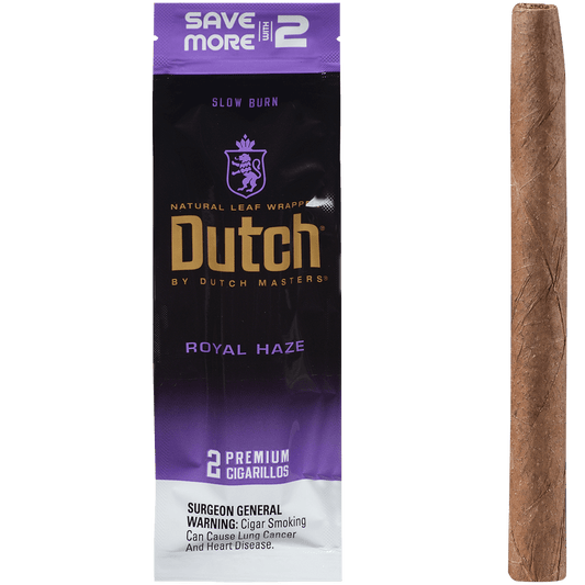 Dutch By Dutch Masters Cigarillos Fusion Royal Haze Sv/2 60 Ct. 30/2 Packs 5.63X42