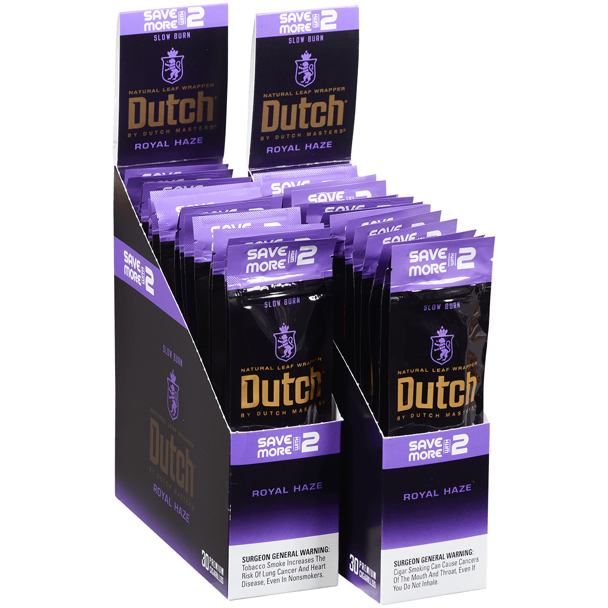 Dutch By Dutch Masters Cigarillos Fusion Royal Haze Sv/2 60 Ct. 30/2 Packs 5.63X42