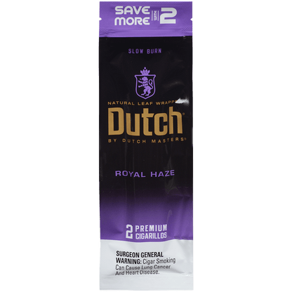 Dutch By Dutch Masters Cigarillos Fusion Royal Haze Sv/2 60 Ct. 30/2 Packs 5.63X42