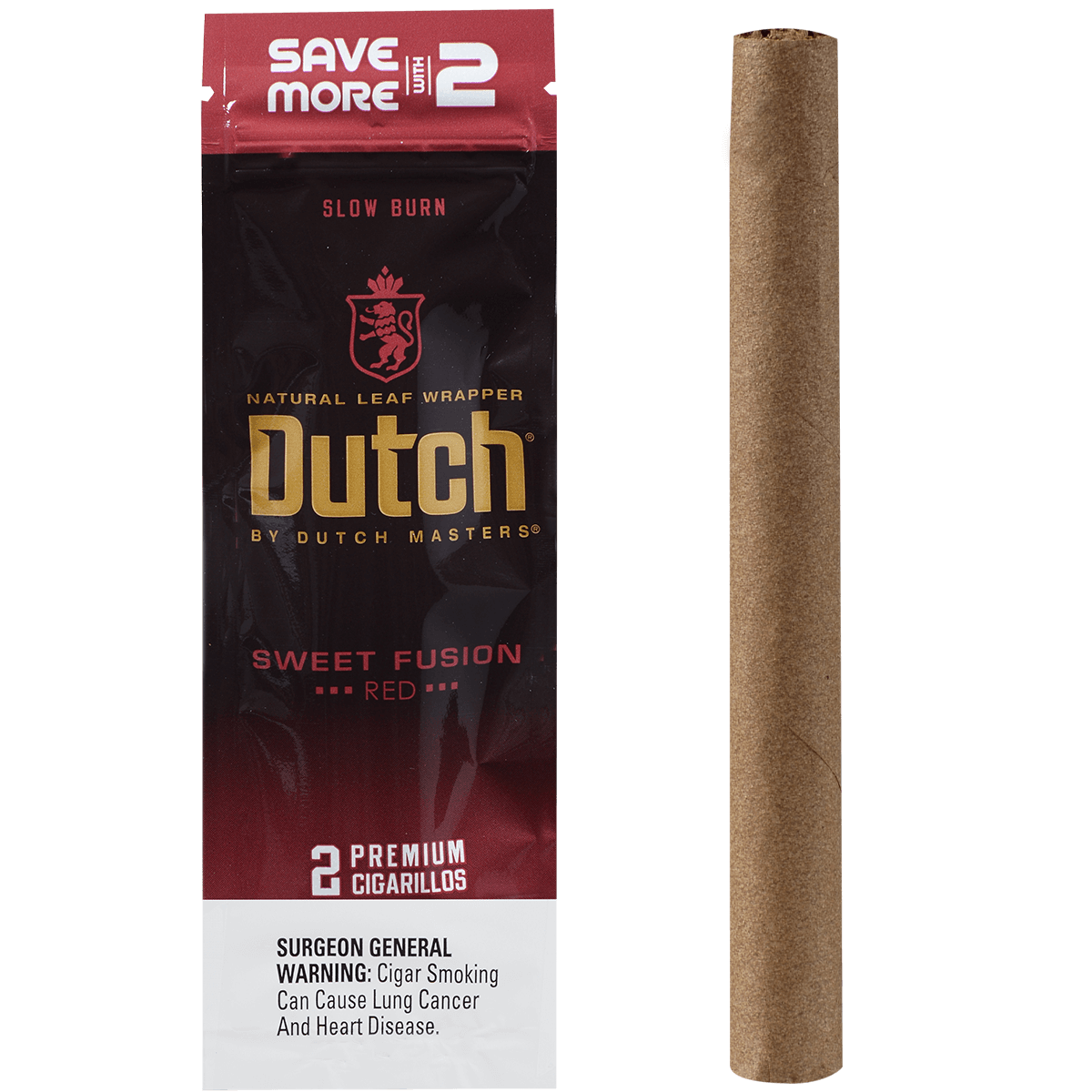 Dutch By Dutch Masters Cigarillos Fusion Sweet Sv/2 60 Ct. 30/2 Packs 5.63X42