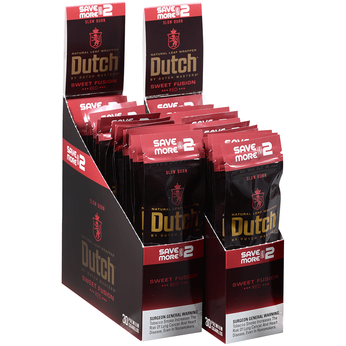 Dutch By Dutch Masters Cigarillos Fusion Sweet Sv/2 60 Ct. 30/2 Packs 5.63X42