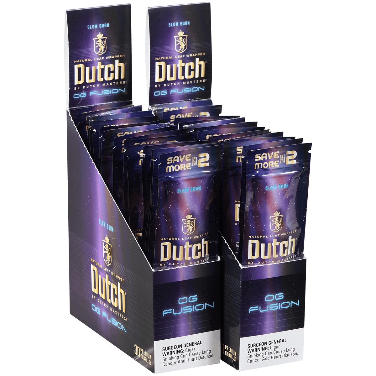 Dutch By Dutch Masters Cigarillos Og Fusion Sv/2 60 Ct. 30/2 Packs 5.63X42