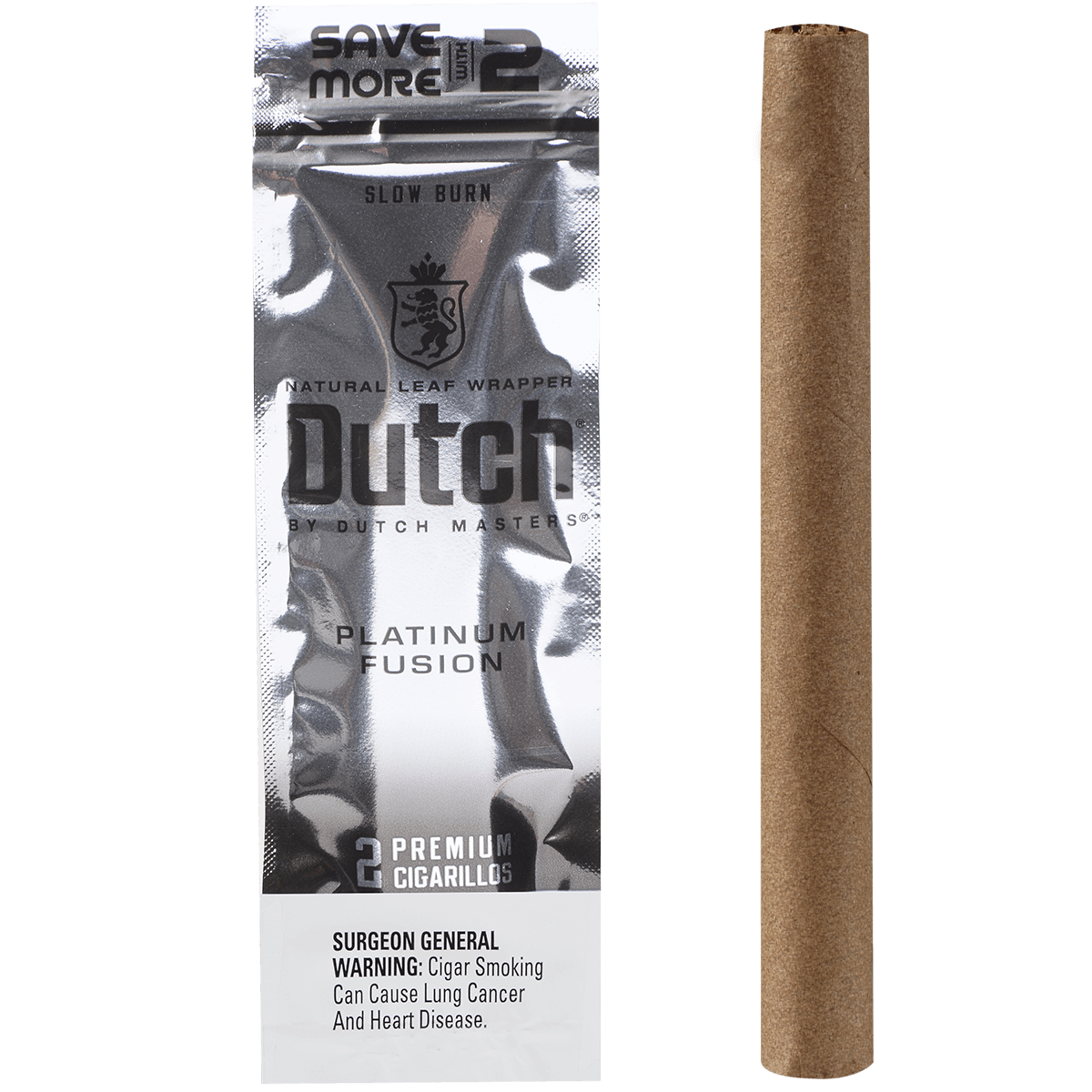 Dutch By Dutch Masters Cigarillos Platinum Fusion Sv/2 60 Ct. 30/2 Packs 5.63X42