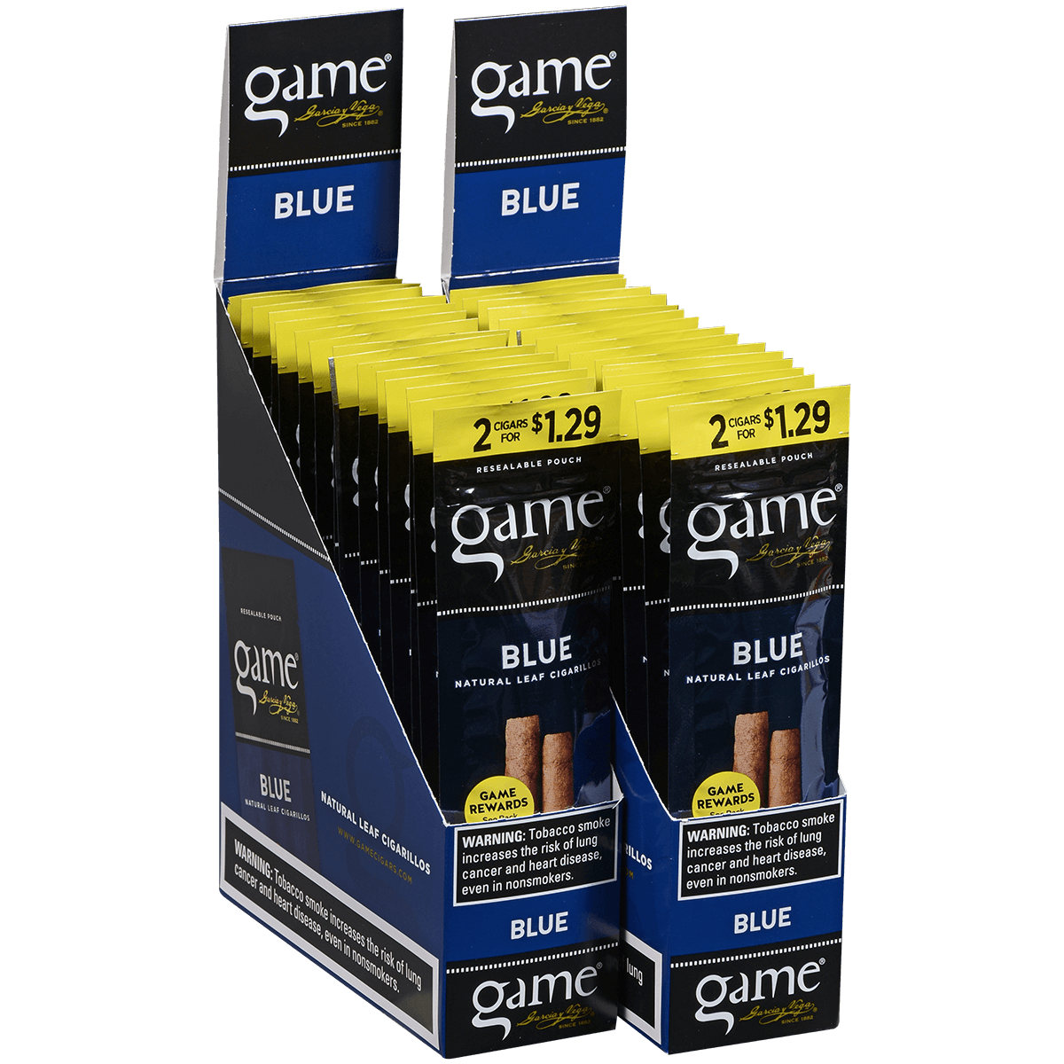 Game Cigarillos Foilfresh 2/$1.29 Blue 30/2 Ct.
